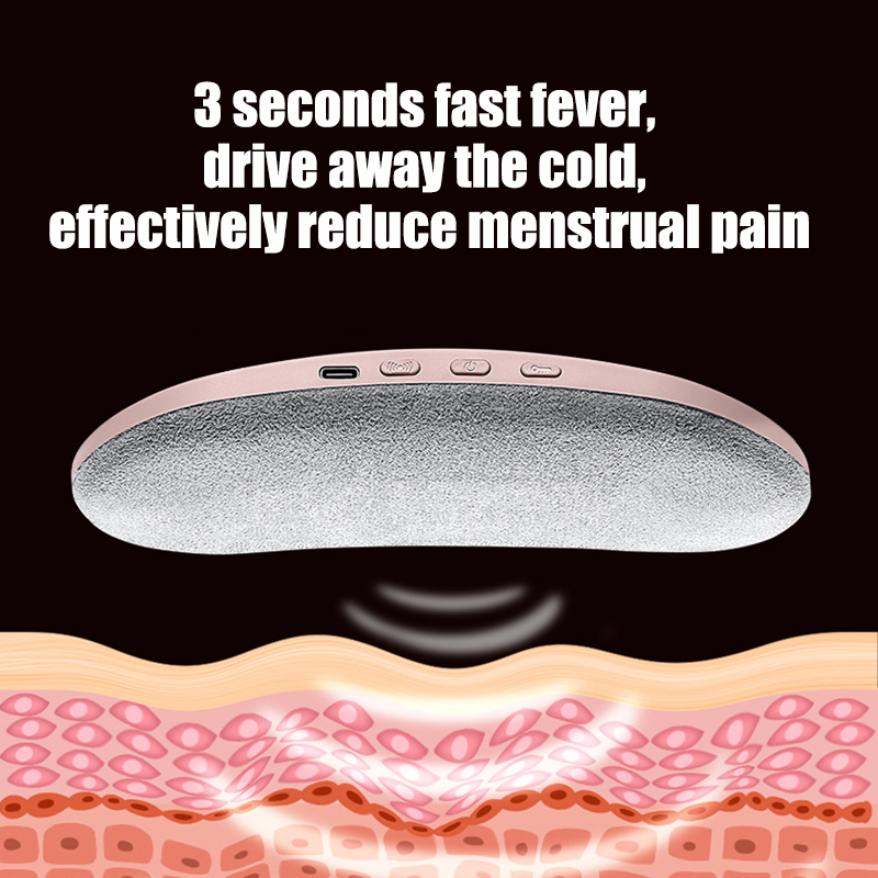 เอวนวดแบบพกพาไฟฟ้าเครื่องทําความร้อน Pad เข็มขัดเอวอุปกรณ์นวด WARM Palace Treasure ท้องกระเป๋า