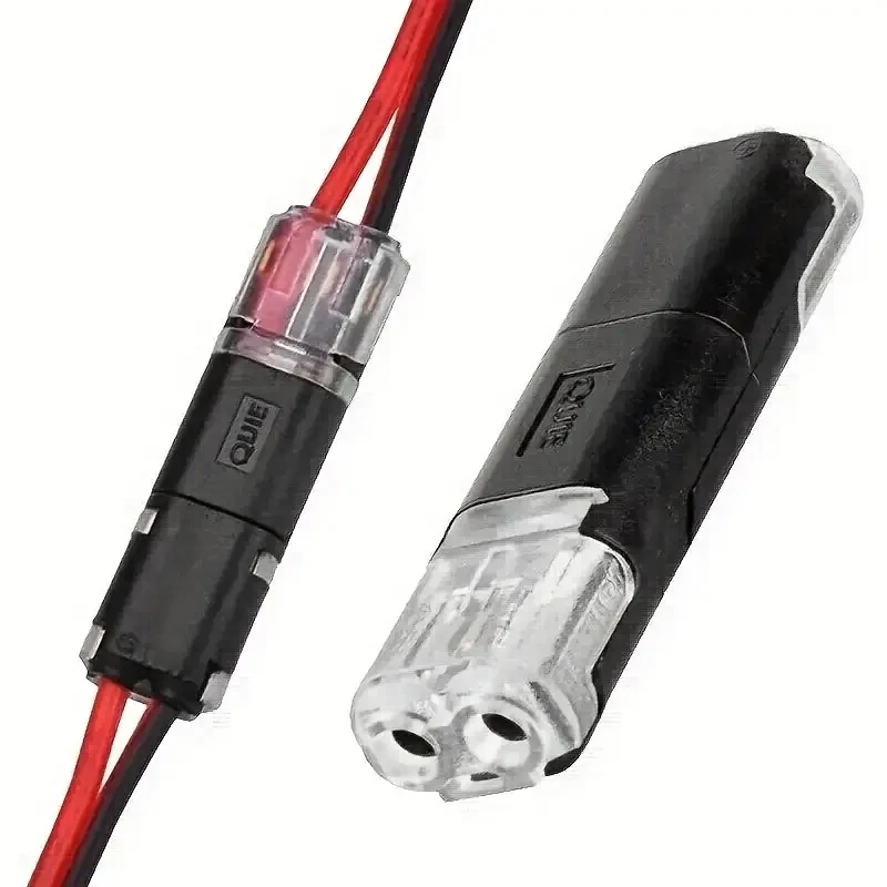 50/100 ต่อแพ็ค H2 2-Pin Plug-In Wire Connector, ทองแดงหุ้มฉนวนไนลอน Quick Connection Terminal Block, เหมาะสําหรับสายแรงดันต่ํา, ไม่ต้องใช้โหมดพลังงาน, ไม่มีชิ้นส่วนอิเล็กทรอนิกส์