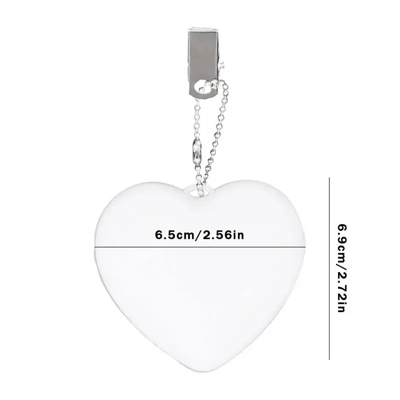 Luminous Pendant Keychain Touch Lamp Induction Lamp Heart Star Light Handheld LED Work Light, Portable Running Light For Runners