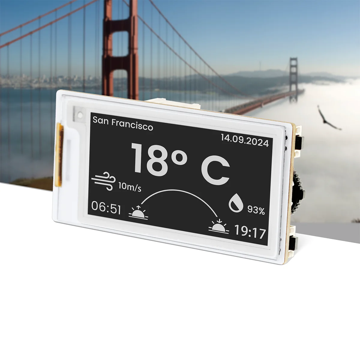 CrowPanel ESP32 2,13” E-paper HMI-display 122*250 zwart/witte kleur aangedreven door SPI-interface voor Arduino /ESP/MicroPython