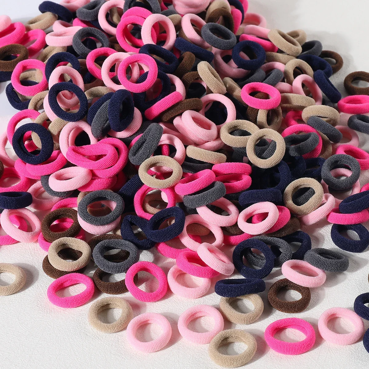 100/300/500 Uds. Bandas elásticas para el cabello para niñas, coleta para niños, lazo para el cabello, banda de goma, accesorios para el cabello para niños y mujeres