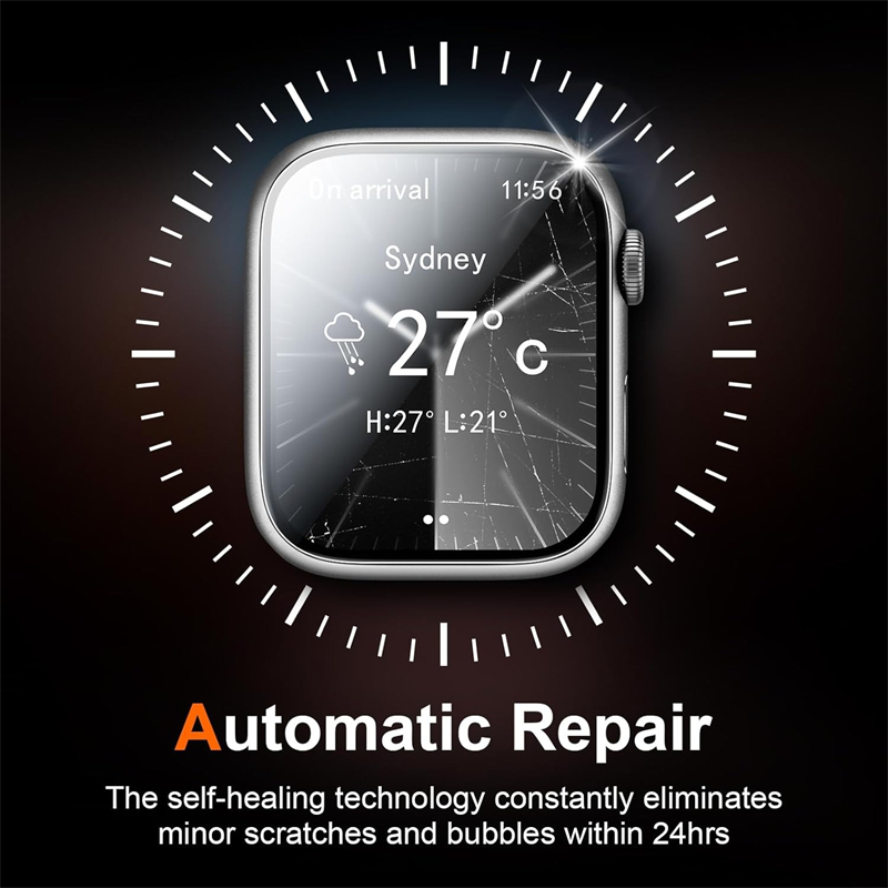 5 個のヒドロゲルフィルム Apple Watch 5 6 SE 40MM 44MM 42 38MM スクリーンプロテクター Apple Watch Ultra 49MM 7 8 9 41MM 45MM 10 42MM 46MM