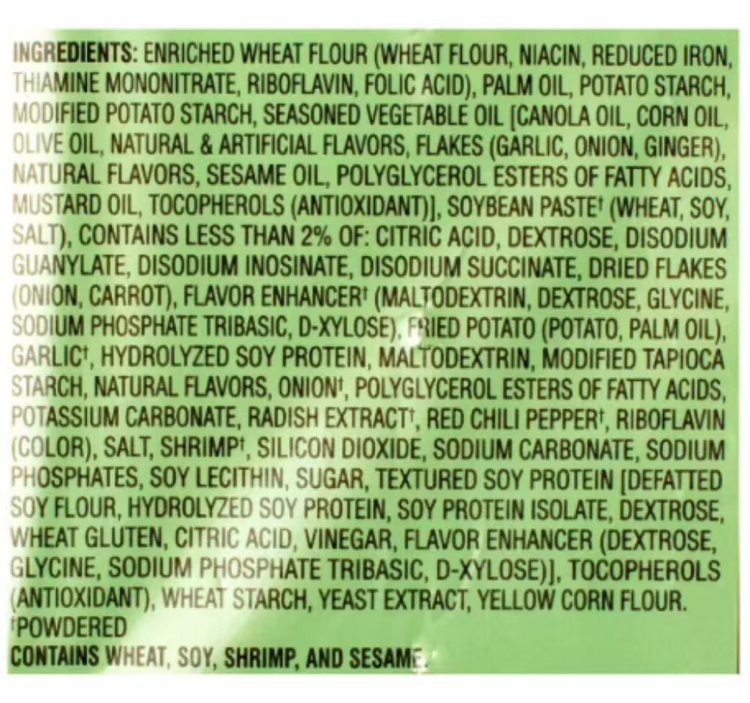 NONG SHIM，Jajang - Myeon Instant Noodles，Pack of 5, 140g per pack