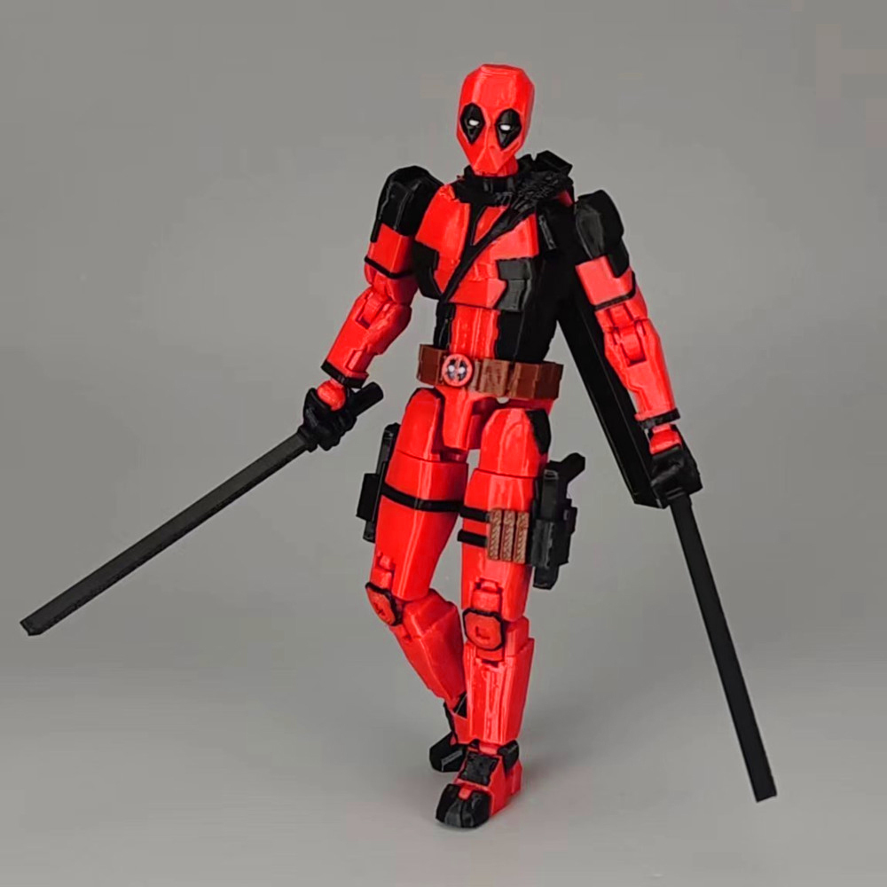 デッドプール,マーベル,アクションフィギュア,アニメ,マルチジョイント,シェイプシャフト,マネキンモデル,ギフト用の3D印刷されたスーパーヒーローのおもちゃ