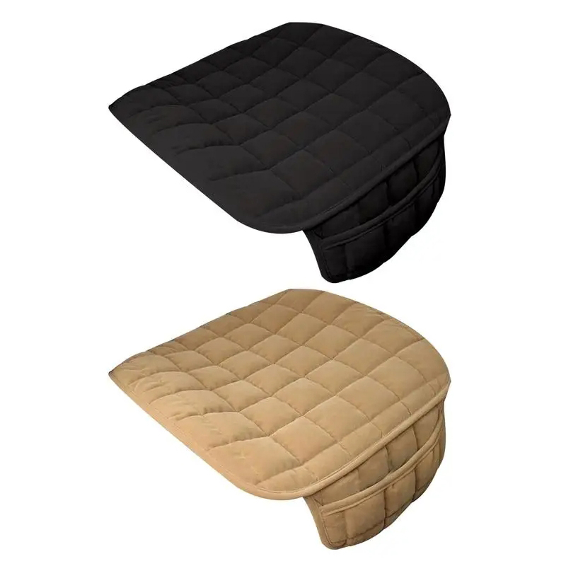 Almofada de assento quente de inverno para carro, antiderrapante, universal, assento da cadeira frontal, almofada respirável para veículo, protetor de assento de carro