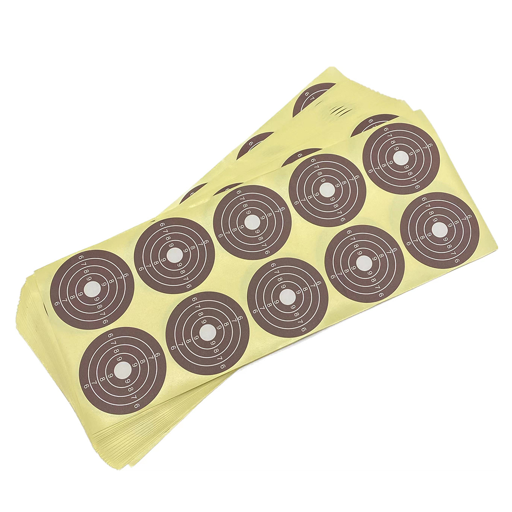 Aufkleberziele – 250 Stück/Packung – 5 Farben Optionen – 2 Zoll/5 cm Durchmesser – 6789 Muster – Schießen und Jagd – Airsoft Slingshot Luftgewehr Schusswaffe