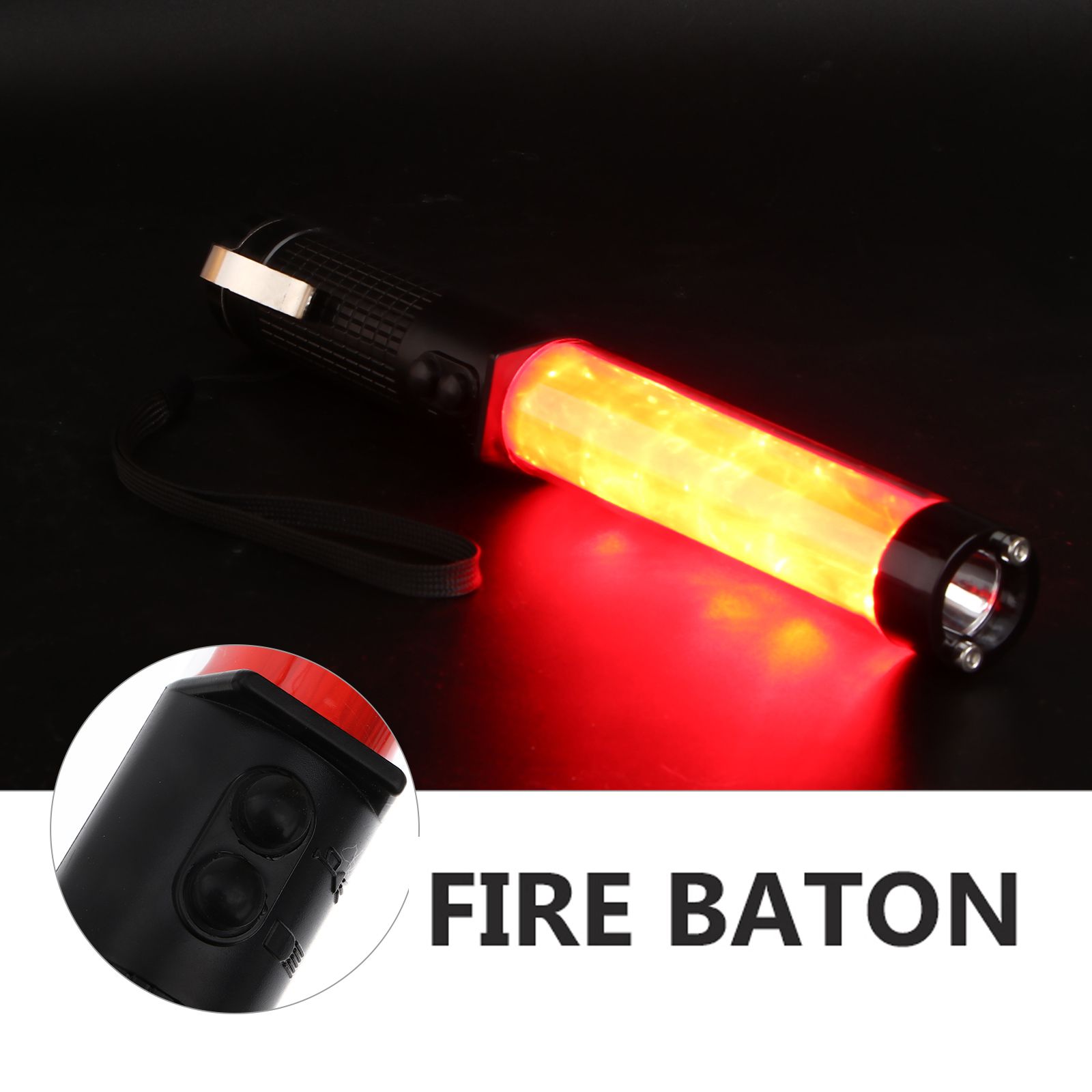 Signal Beacon Traffic Whistle Baton Control Wand Straßenrand-Glühsticks für LED