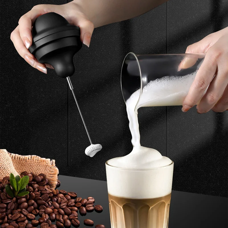 Không Dây Bọt Sữa Điện Sữa Rửa Mặt Foamer Cà Phê Máy Tạo Bọt Sữa LắC TrộN Pin Bọt Sữa Bình Cúp Điện Bọt Sữa Cốc