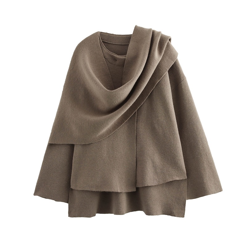 TRAF 2024 abrigos de invierno de felpa para mujer bufanda asimétrica chaqueta de entretiempo para mujer Parkas Abrigo acolchado de manga larga chaqueta de mujer