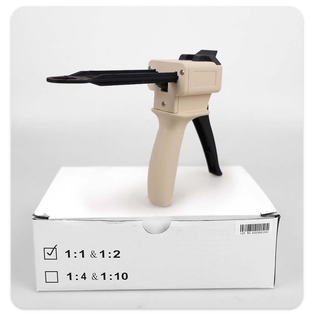 ทันตกรรม Impression ผสม Dispensing Gun 4:1/10:1 ยางซิลิโคน Dispenser ปืน Denspay Universal Dispensing Gun เครื่องมือทันตแพทย์