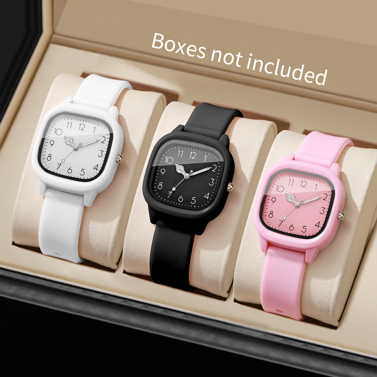 1/3/10 SZTUK Modne Silikonowe Zegarki Damskie Kwarcowe Zestaw Casualowy Zegarek na Rękę z Arabskimi Cyframi dla Dziewcząt Zegar Reloj Hombre (Bez Pudełka)