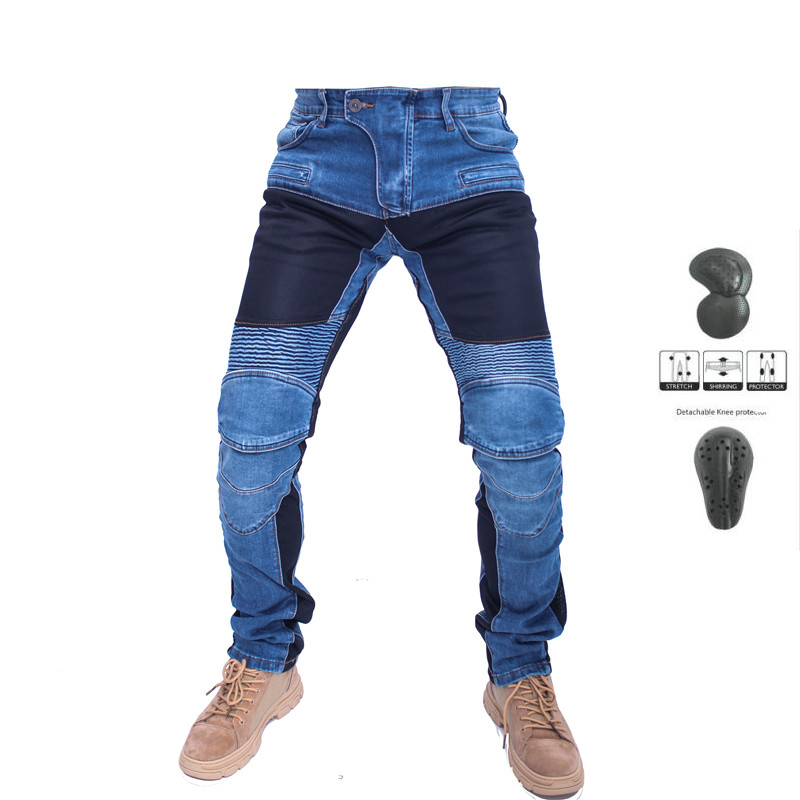 Colección de pantalones vaqueros para Hombre, Vaqueros clásicos UGB06 PK718 PK719 con cremallera, Pantalones para motocicleta, Pantalones para Hombre, pantalones vaqueros con plumas, engranajes