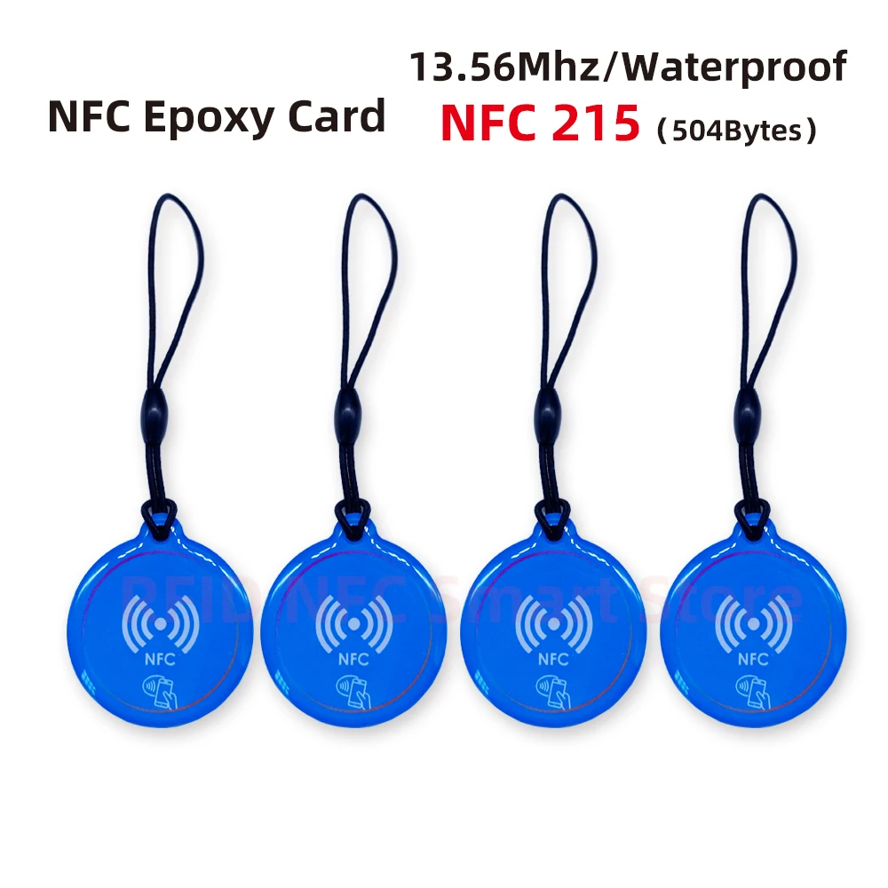 NFC Adhesive Dripping Card 13.56Mhz Smart Card 504Bytes Nt/ag 215 Tag Card Smart Business Card For All NFC Enabled Phone