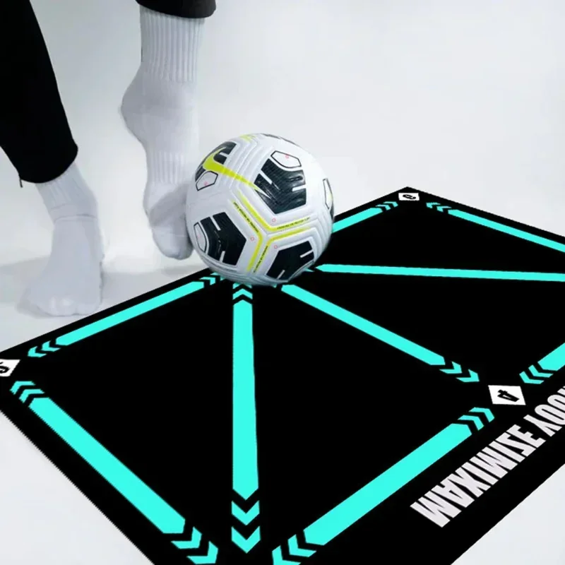 เสื่อฝึกซ้อมฟุตบอลทนทานไม่ลื่นพับเด็กผู้ใหญ่ Dribble เสื่อฝึกซ้อมฟุตบอลการฝึกอบรมในร่มกลางแจ้งอุปกรณ์