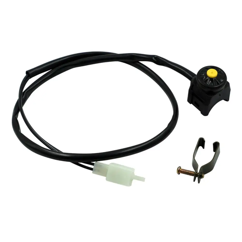 Motorcycle Kill Stop Switch Red Push Button Horn Starter Dirt Bike ATV UTV Dual Sport For 22mm Handlebar Mounted Bars