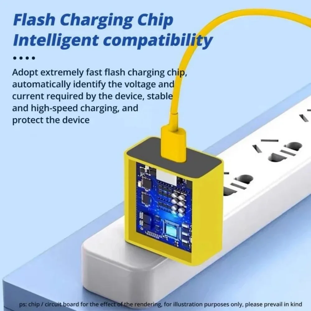 67W USB Charger Wall Fast Charging Charger EU US Plug Adapter 120W USB Type C Elbow Data Cable USB Quick Charge 3.0 Charge Plug