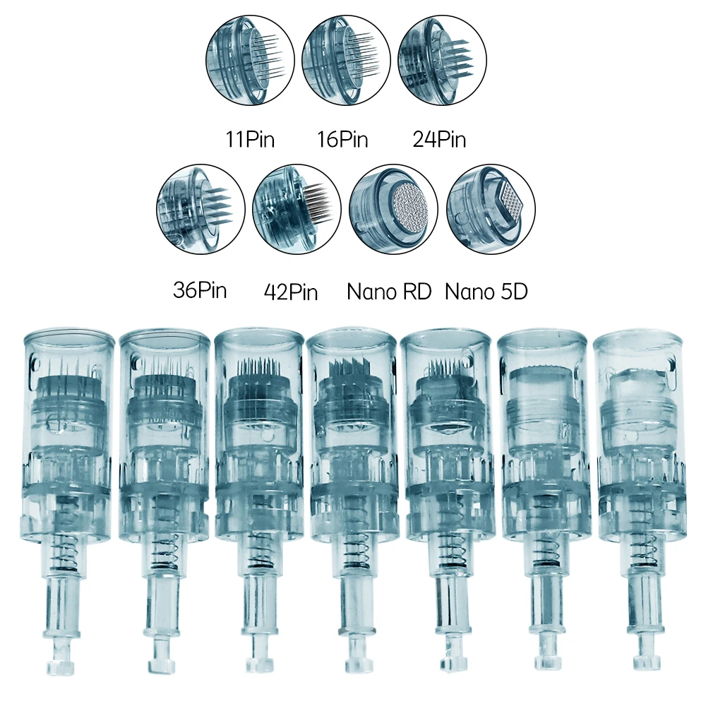 10/20/50Pcs Dr.imp Pen M8 Patronen Mikronadel Ersatz Nadelspitze Derma Pen Mikronadeln 24/36/42Pin Nano Microneedling