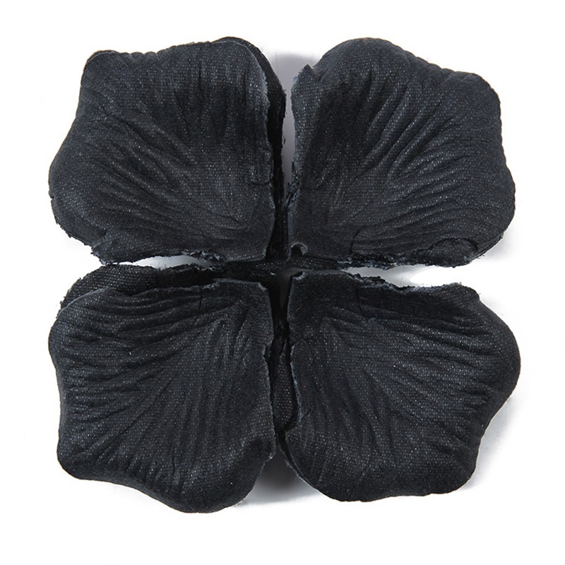 Black Artificial Rose Petals For Wedding Party Flower Favors Decoration Roses Supplies 500pcs Silk Petals Rosas Para Casamento