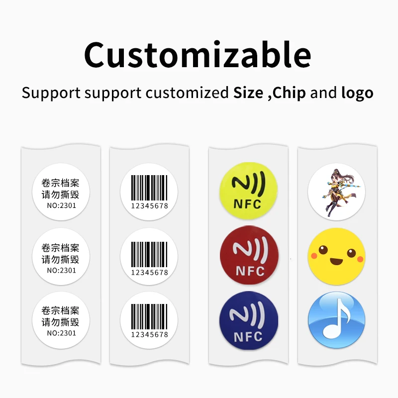 20pcs NFC Stickers Protocol ISO14443A 13.56MHz Ntag 213 Universal Label RFID Tags for Share Personal Automation Shortcuts