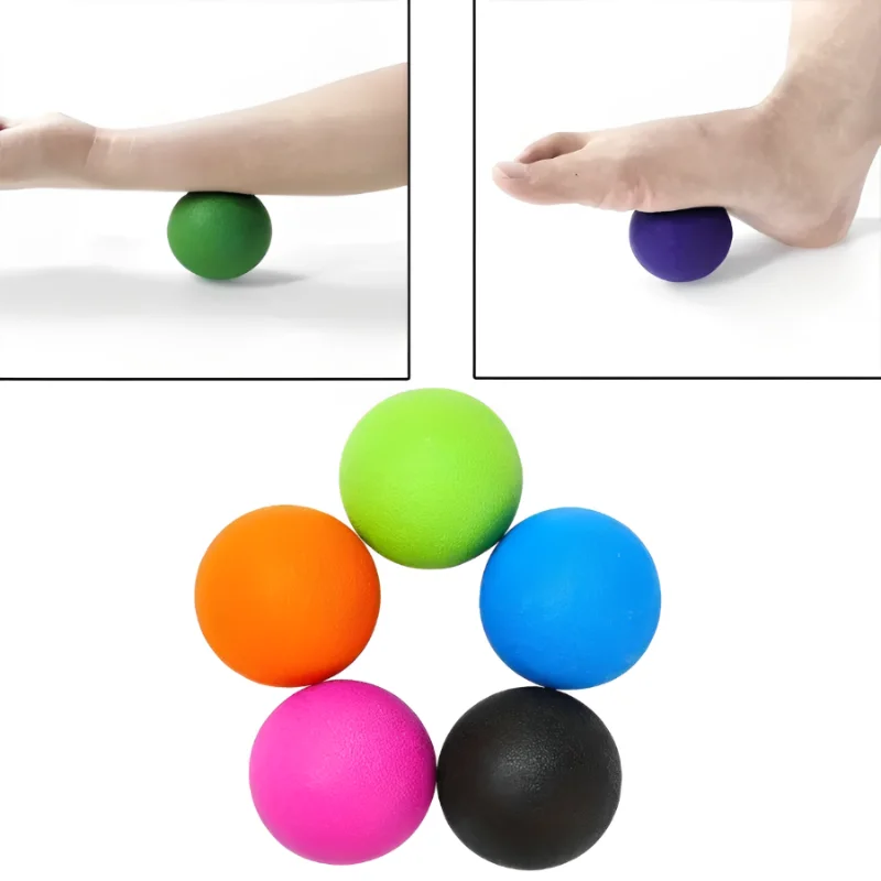 Tpe 6 ซม. Fascia Ball ผ่อนคลายกล้ามเนื้อเนื้อเยื่อลึกการออกกําลังกายกีฬาฟิตเนสโยคะนวด Trigger Point ความเครียดบรรเทาอาการปวด