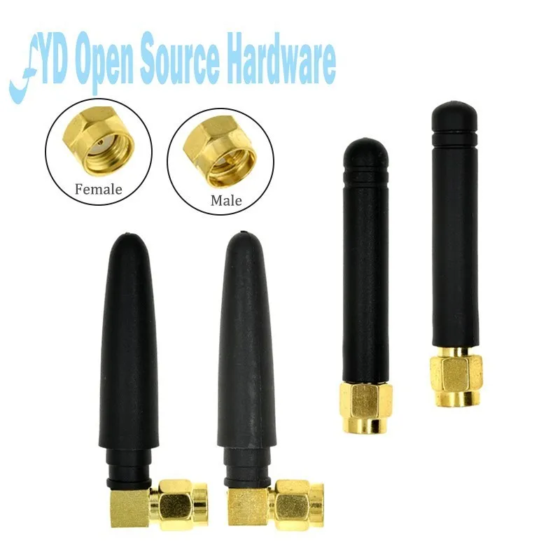 Antena WiFi de 2,4 GHz/5GHz/5,8 GHz, banda Dual, conector Dbi RPSMA/SMA, Aeria de goma para Mini tarjeta PCI, adaptador USB, enrutador de red