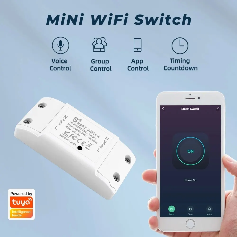 Wifi smart home automation relais modul tuya alexa zeit schalter smart life app wireless fernsteuerung relais