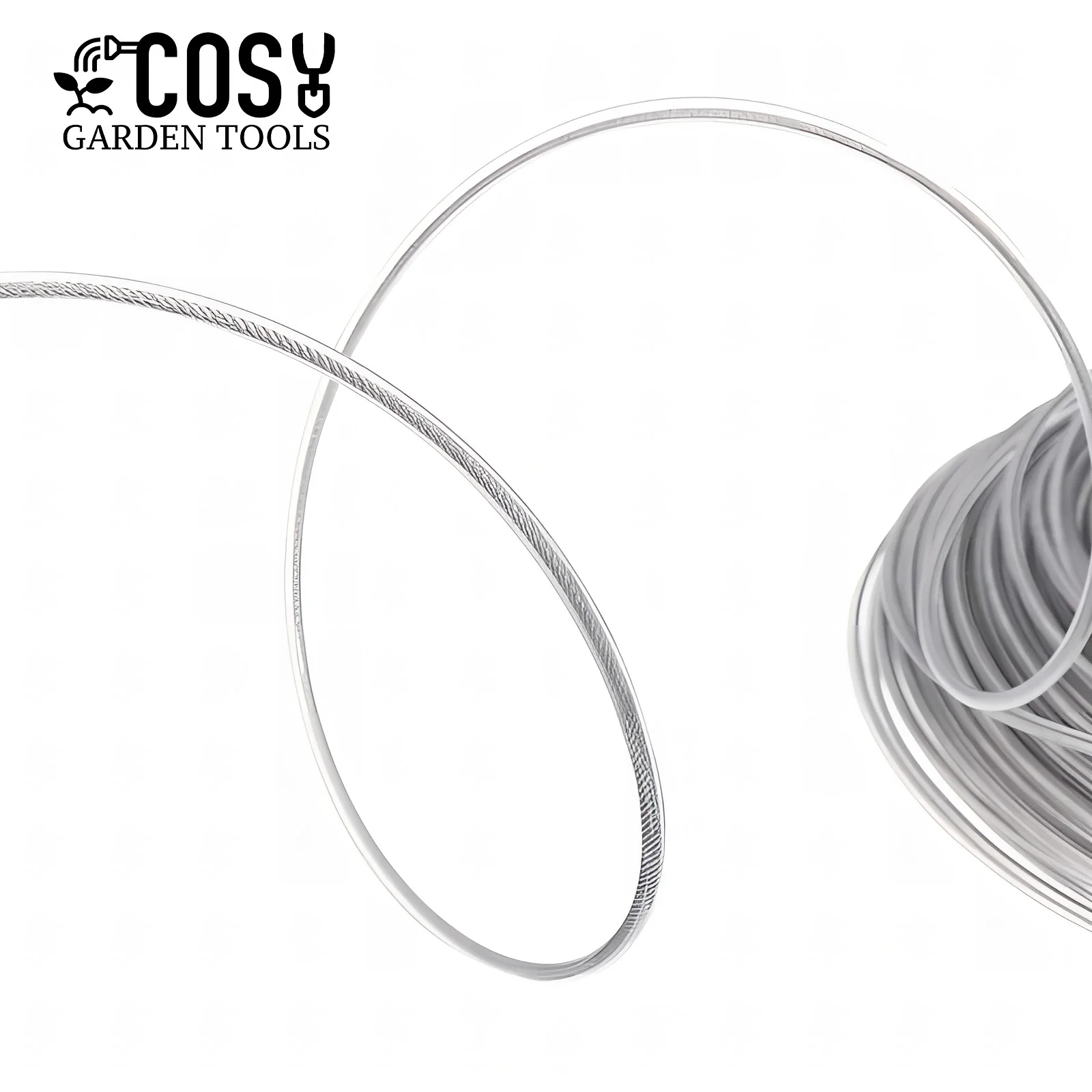 COSY 3 มม.ลวดเหล็กสายไนลอนเครื่องตัดหญ้าTrimmerเชือกเครื่องตัดหญ้าสายไฟสวมใส่Sharpเปลี่ยนสวนเครื่องมืออุปกรณ์เสริม