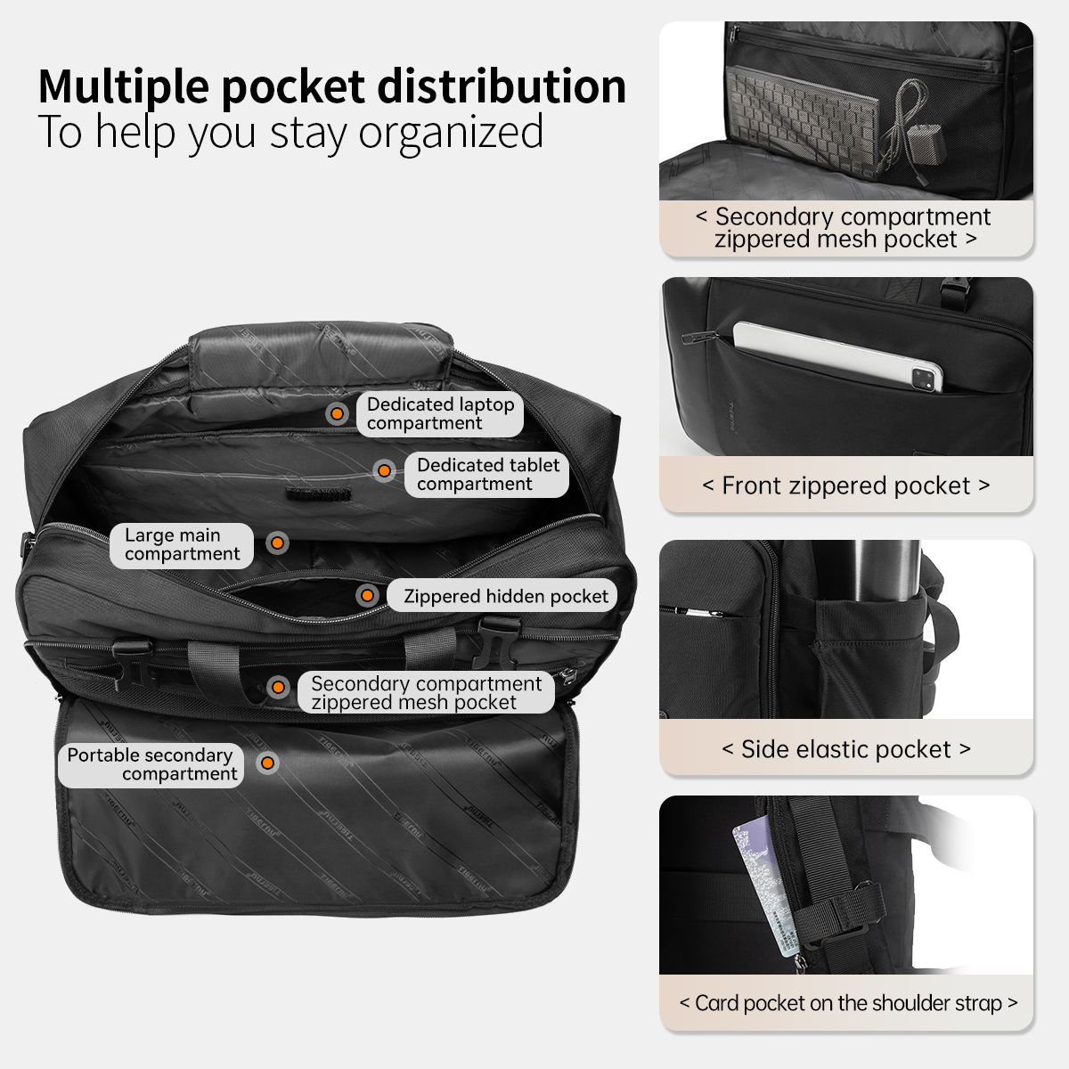 男性用バックパック、ショルダーバッグ、3 in 1、ランドセル、ハンドバッグ、ラップトップ、生涯保証、17インチ