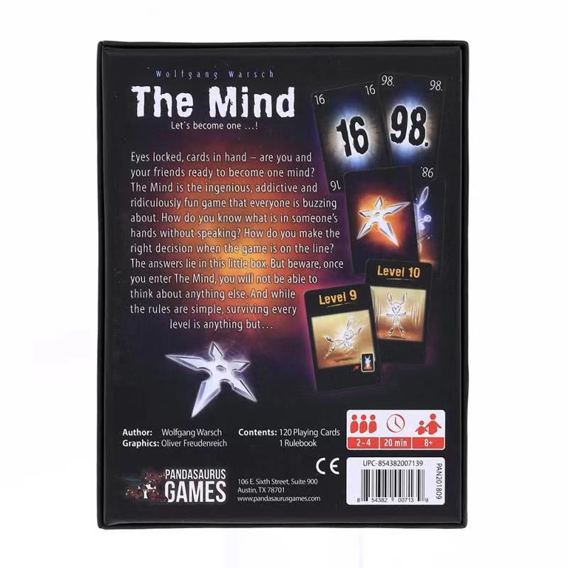 Fun The Mind Card Game Party Puzzle Bordspel Teamervaring Interactief spel