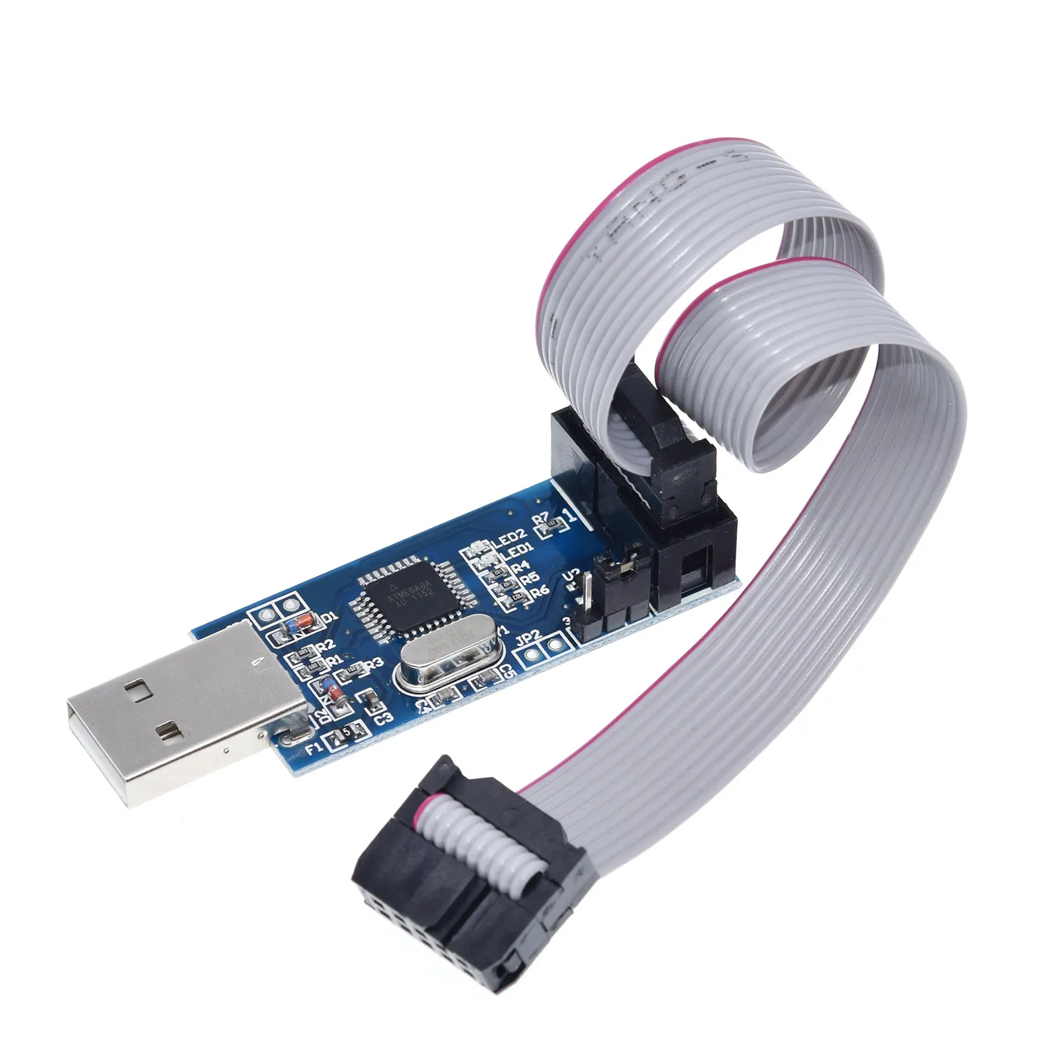 TZT 1 Uds USBASP USBISP AVR programador USB ISP USB ASP ATMEGA8 ATMEGA128 soporte Win7 64