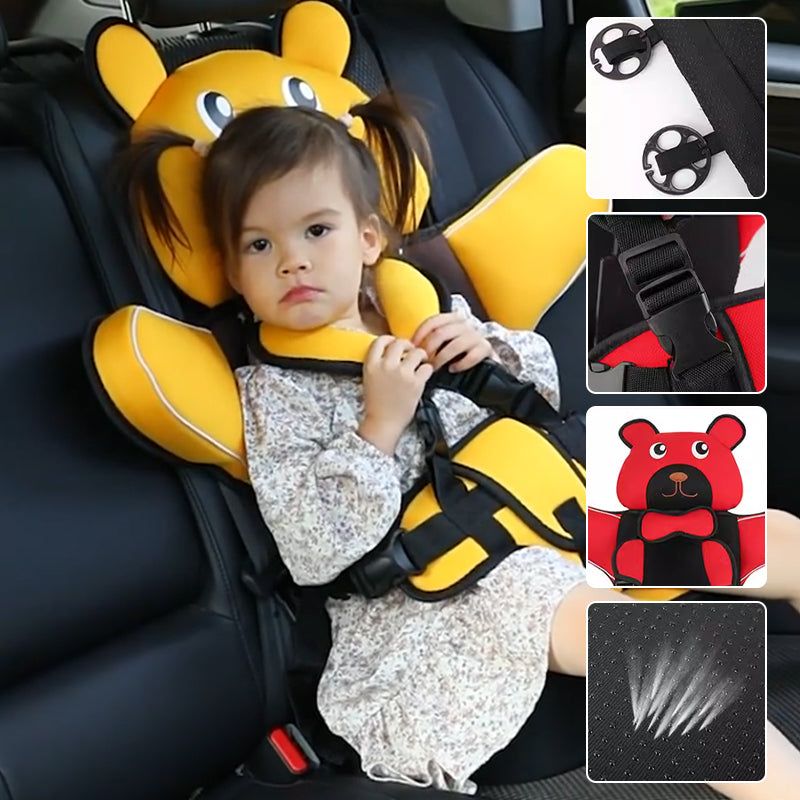 Children's Cartoon Portable Car Safety Seat Suitable for All Vehicle Compatible with The Passenger Seat