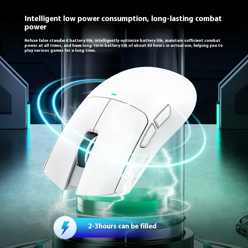 Attack Shark X11 Maus, leicht, PAW3311, E-Sport-Spiel, die dritte Mock-Prüfung, kabellose Bluetooth-Maus, die RGB-Unterseite auflädt