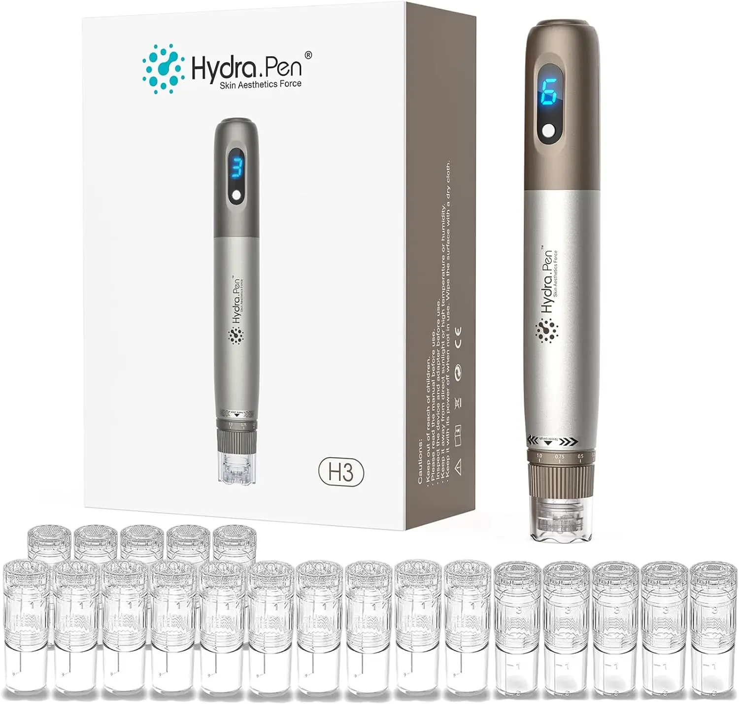 Dr.Pen Hydra.Pen H3 Microneedling Pen With 30pcs Cartridge Authentic Professional Microneedling for Face Body Hair Growth