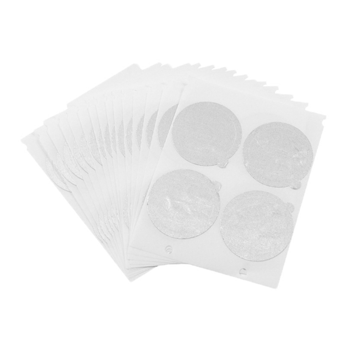 Tapas adhesivas de papel de aluminio para rellenar cápsulas de café Nespresso, pegatinas desechables vacías, cubierta reutilizable, 100 piezas, 37Mm