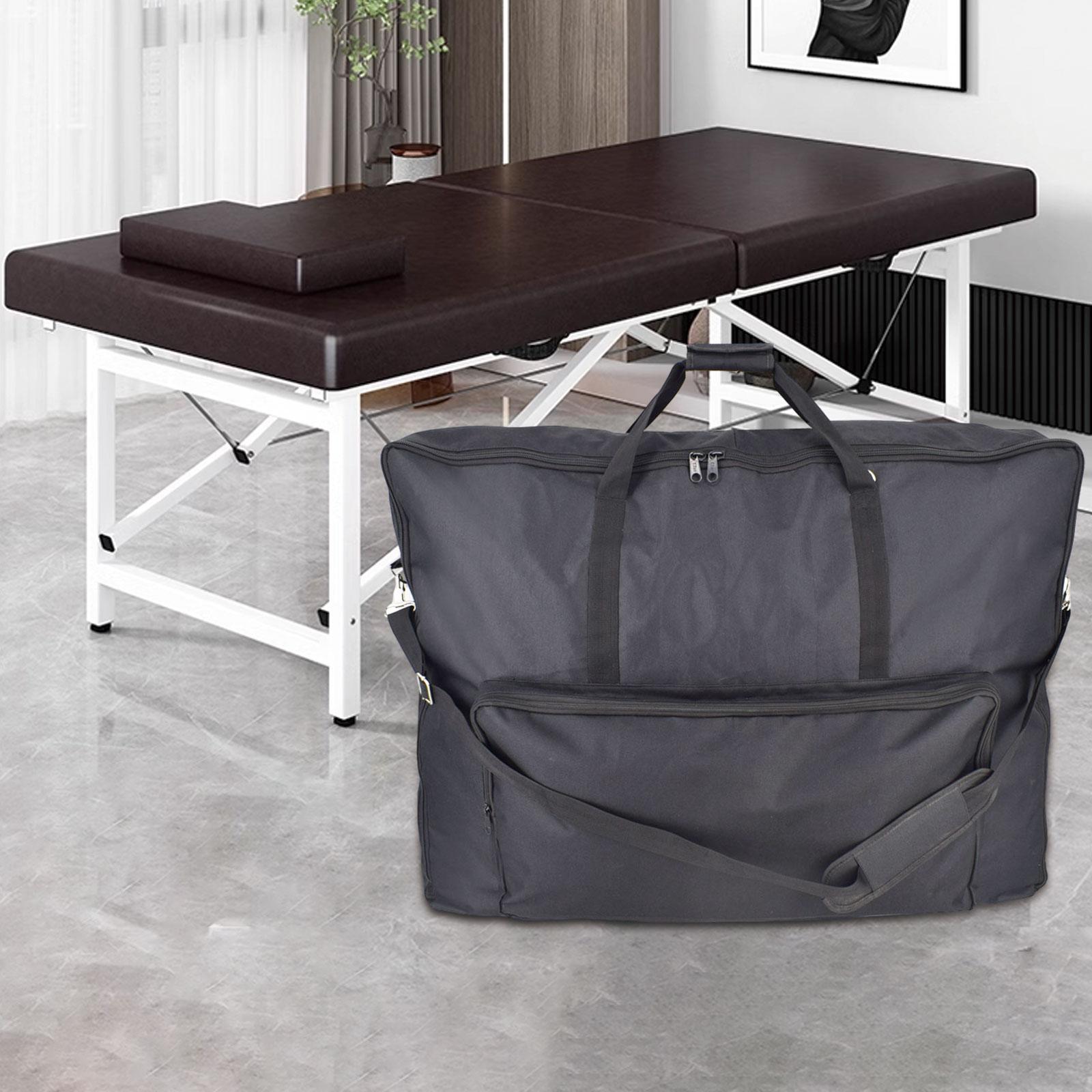 Portable Massage Table Bag with Storage Pockets SPA Bed Carrying Case Chair Storage Covers for Foot Massage Parlors Lounge Room