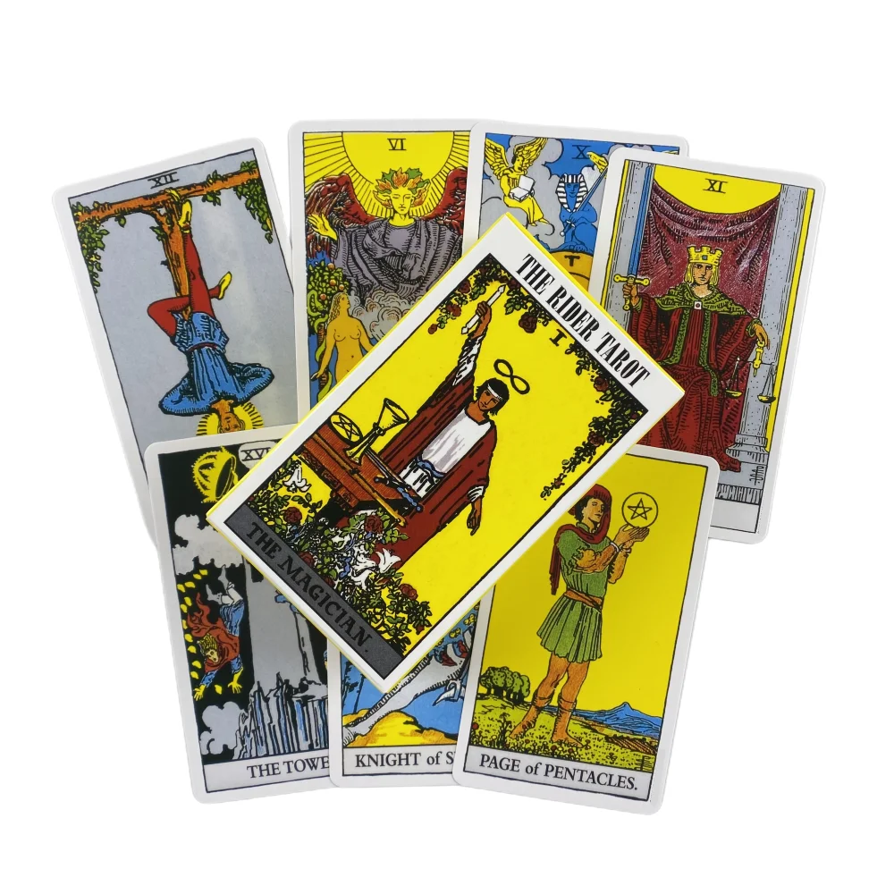 Cartas de tarô The Rider Um baralho de 78 com guia de papel Oráculo Inglês Adivinhação Edição Borad Jogos