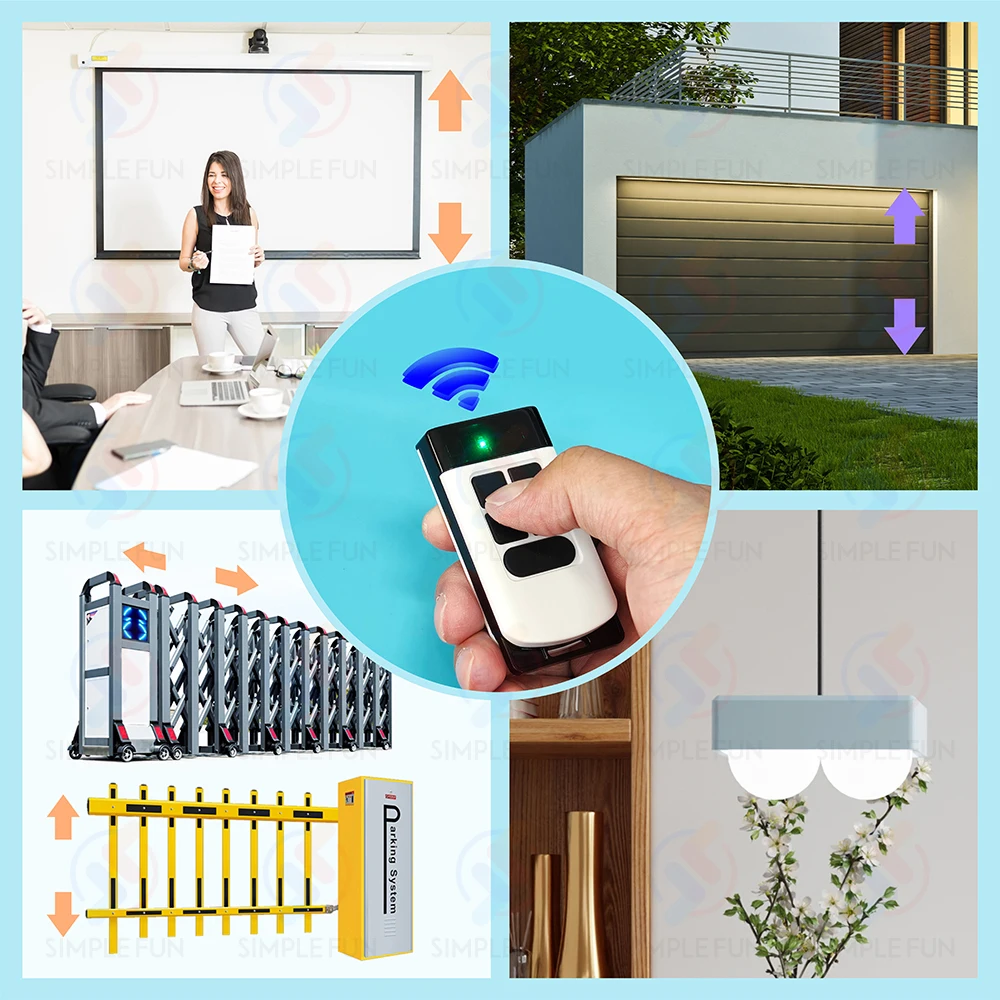 433Mhz 330Mhz 868Mhz Copy Remote Control 12-Channel Nice Came Doorhan 300~915Mhz Duplicator Garage Door Opener Clone Transmitter