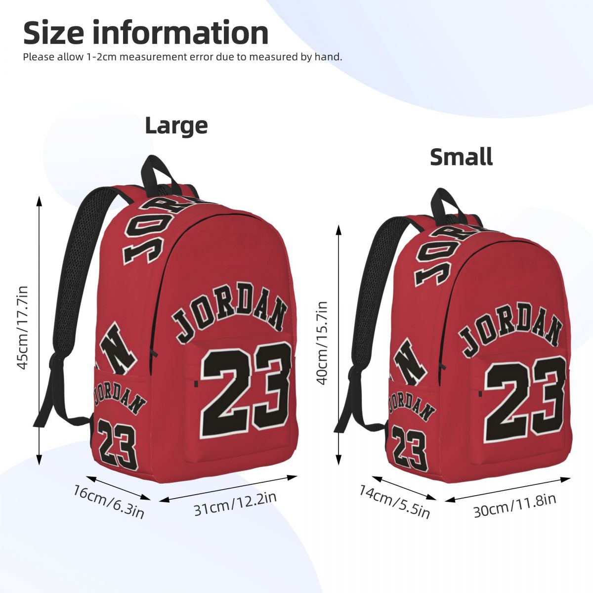 MJ-いいえ。 23 マイケル ジョーダン ティーンズ 学生 スクール ブックバッグ キャンバス デイパック 小学校 高校 大学 トラベル バッグ
