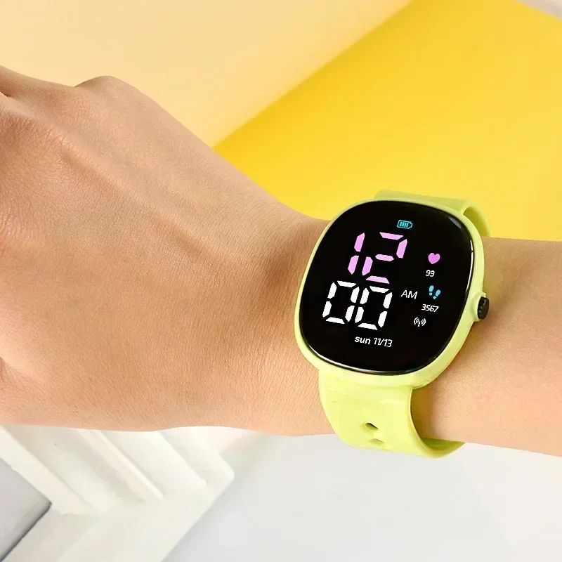 Nuevo reloj electrónico LED para estudiantes, reloj de pulsera para niños, reloj Digital deportivo resistente al agua para niños, reloj para niños