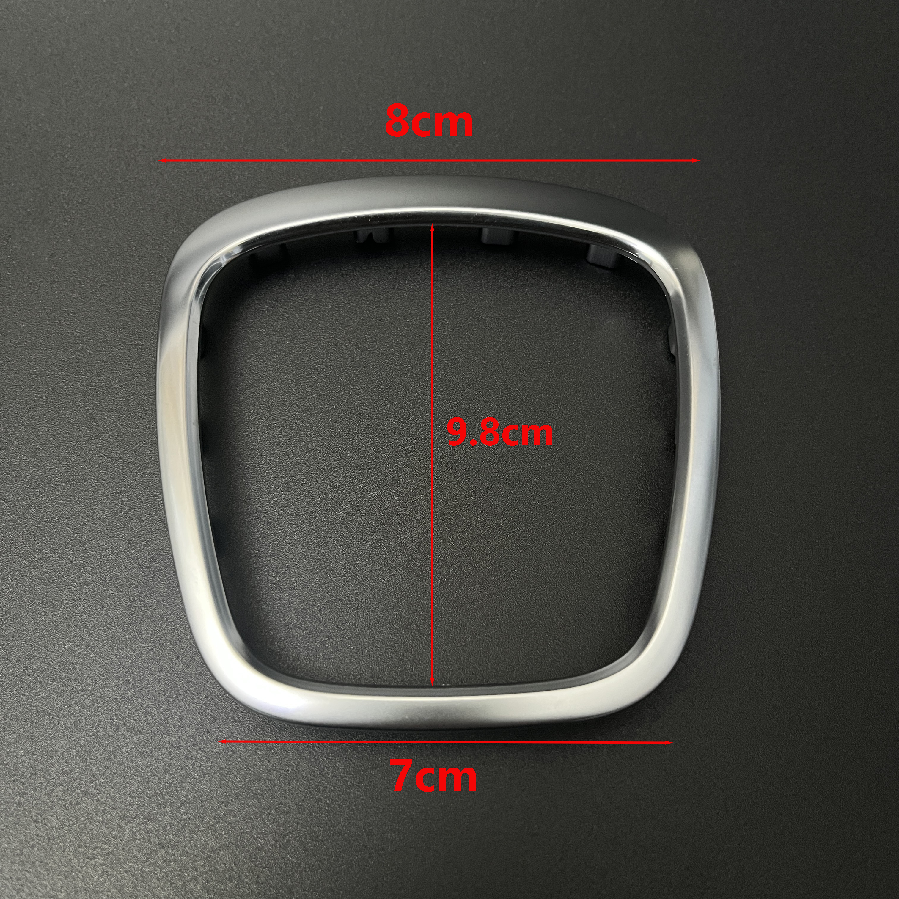 Chrome Car Steering Wheel Frame Trim Cover Replacement With Logo For Audi A3 8P S3 A4 B6 B7 B8 A5 A6 C6 Q5 2008-2013