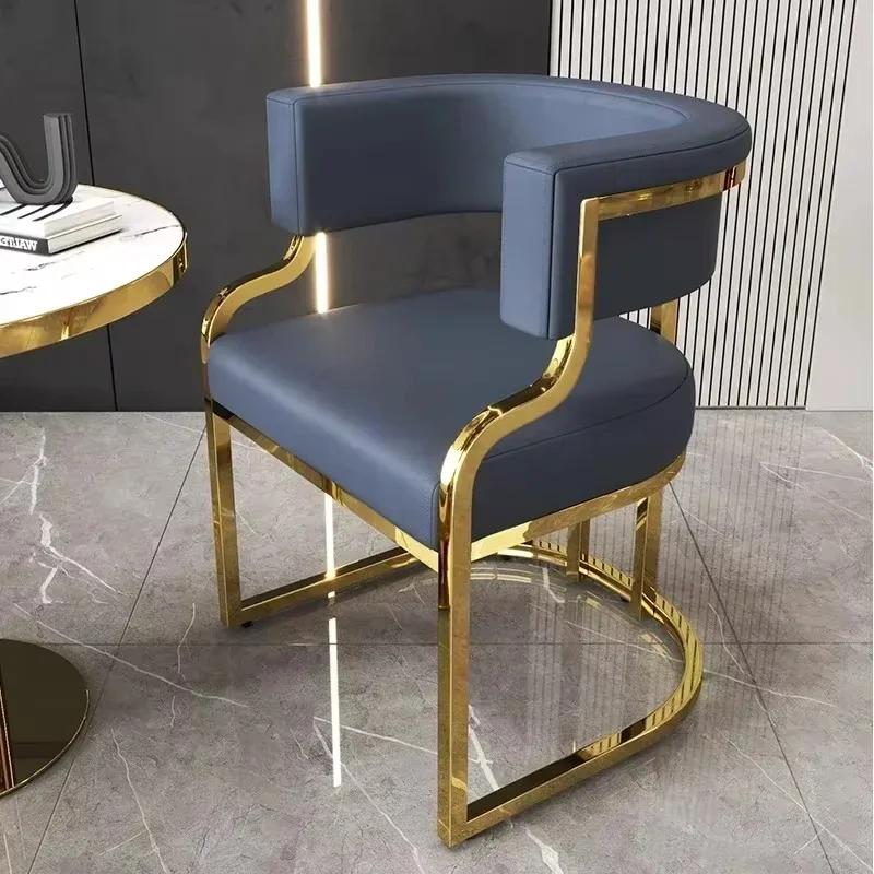 Hot Bedroom Furniture Nordic Furniture Hotel Makeup Chair Metal Floor Aesthetic Nordic Garden Chairs Reading Dining Room Furnitu