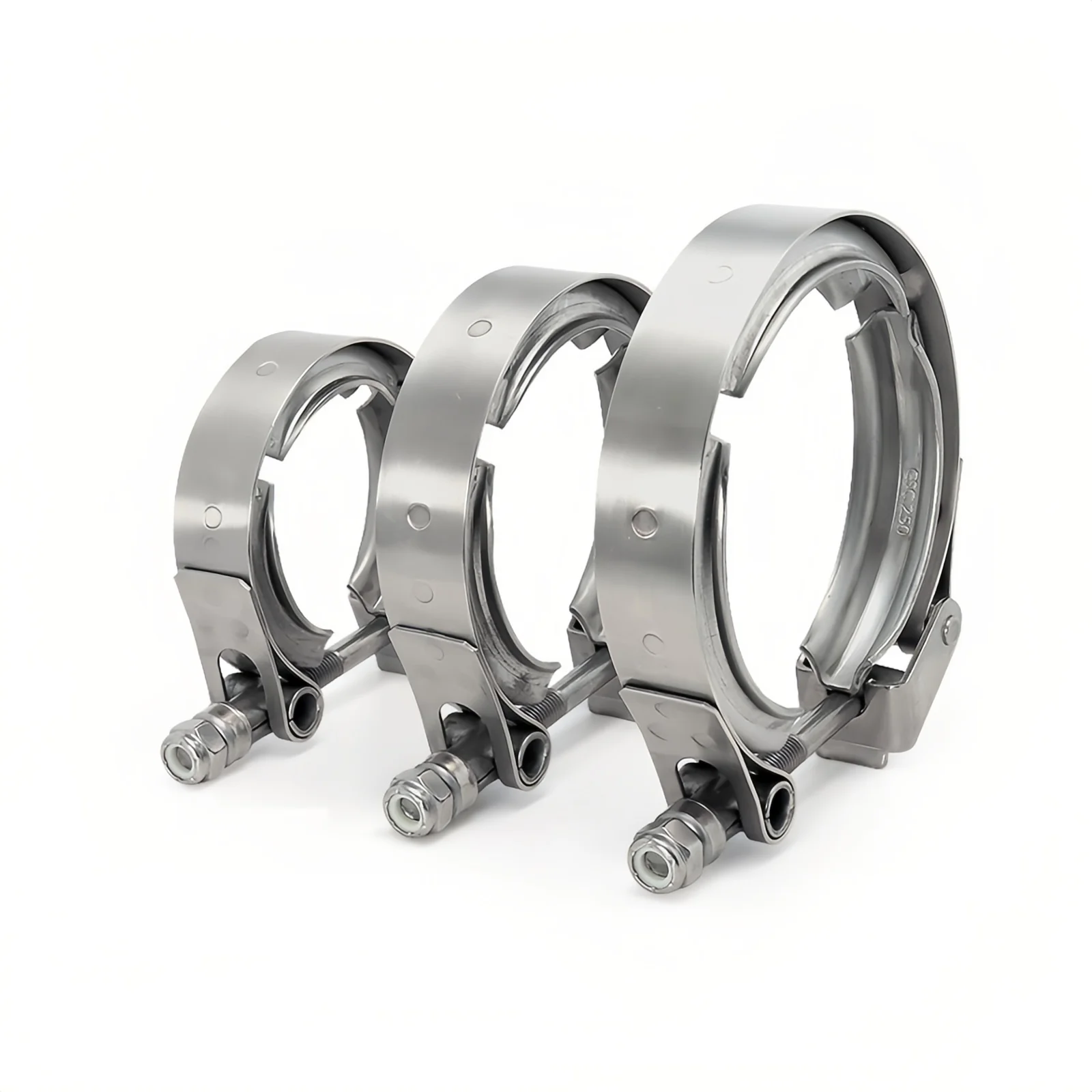 304 aço inoxidável 1.5 ~ 6 Polegada 51 63 76mm braçadeira de banda v de liberação rápida apenas para flange turbo tubo de escape braçadeira vband braçadeira