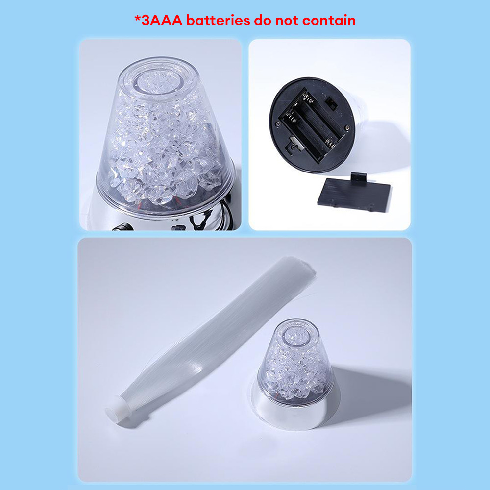 マルチカラー LED 光ファイバーランプ星空ライト LED 発光デスクトップライトクリエイティブホリデーデコレーションホームバーコーヒー