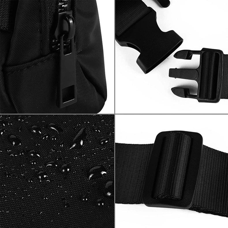 Riñoneras para mujer, riñonera impermeable con correa ajustable para viajes, deportes, correr, Mini bolso cruzado de moda