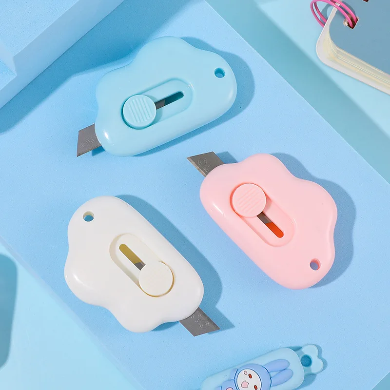 Simpatico Mini Art Utility Knife Cartoon Cat Paw Cloud Cutter Express Box Paper busta Opener Blade cancelleria materiale scolastico