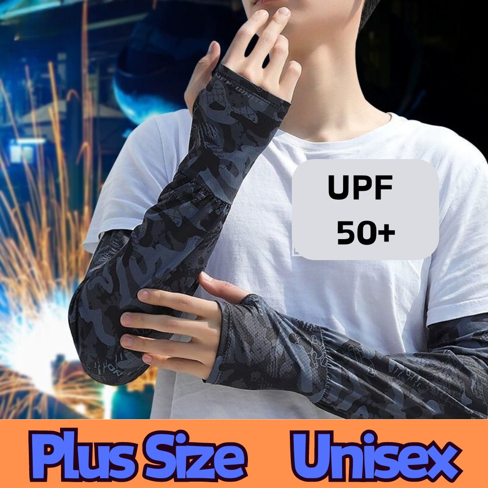 UV Solar Driving Arm Cover Sun-protective Summer Anti-Sunburn Cool Muff Men Women Cycling Long Sleeve Ice Silk Sunscreen Sleeves