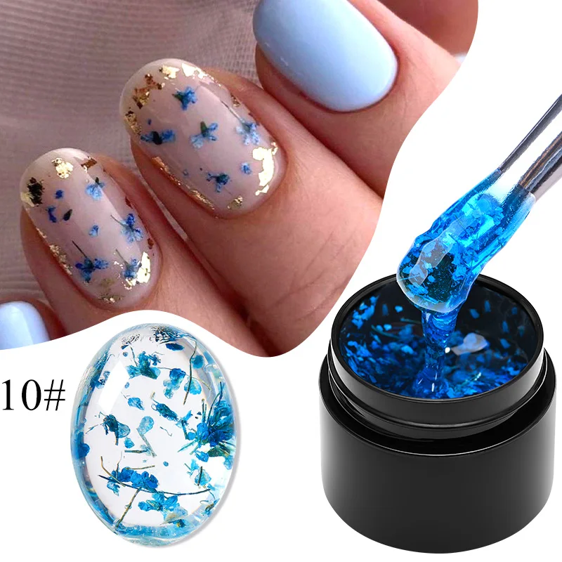 พบกับ 5ml สีแดงสีฟ้าสีม่วงดอกไม้เจลเล็บธรรมชาติดอกไม้ Fairy Series Soak Off เล็บเจลเล็บ Art