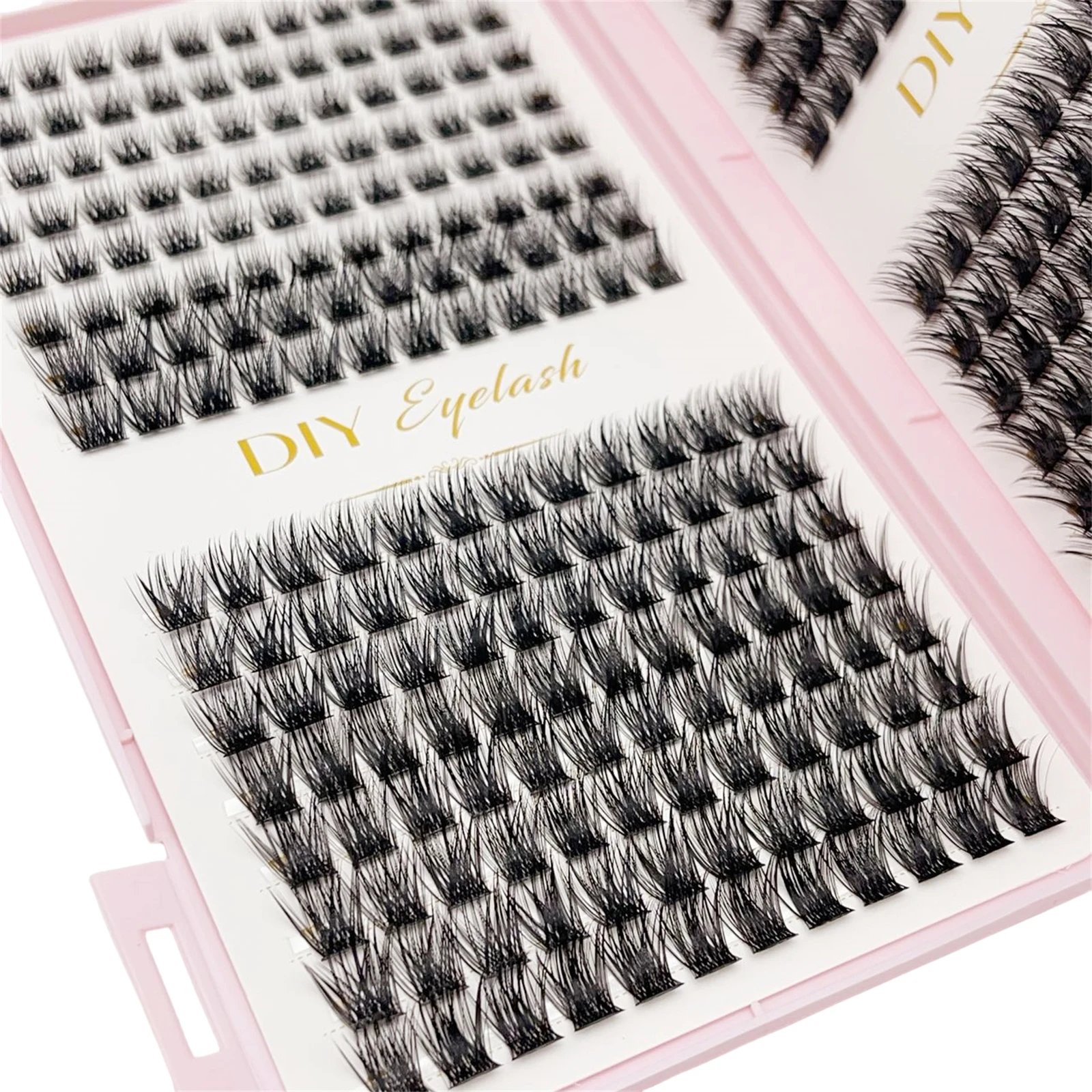384 Uds pestañas individuales libro de pestañas extensiones de grupos pestañas postizas DIY en casa racimo extensiones de pestañas maquillaje
