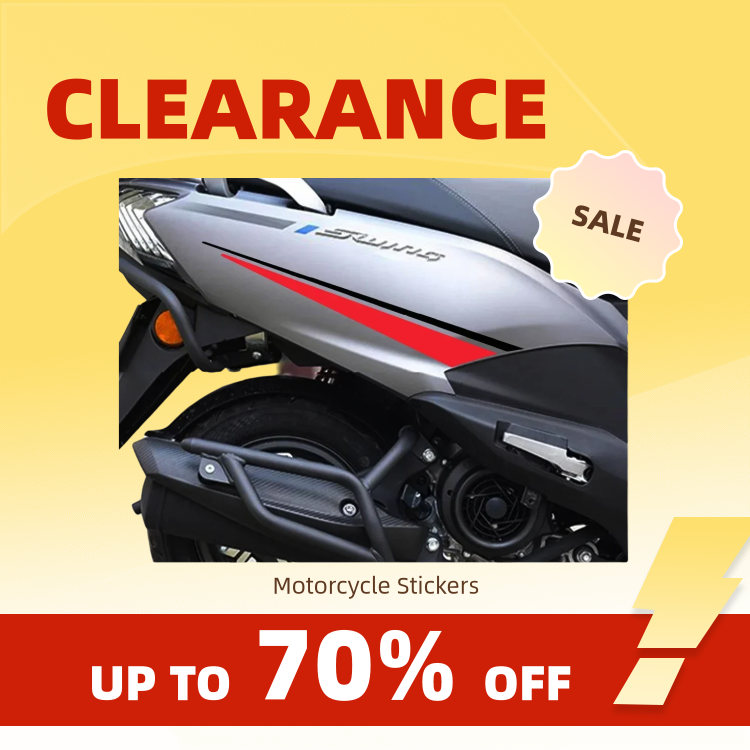 Liquidação_Motocicleta Ornamental_Accessórios contínutos