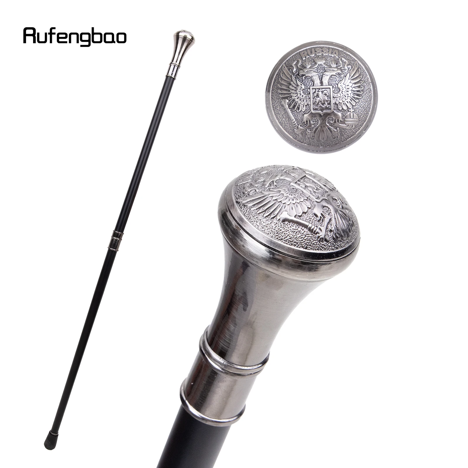 รัสเซียสไตล์ Unity และ Faith Totem บรรเทาเดิน Cane แฟชั่นเดิน Stick สุภาพบุรุษหรูหรา Crosier KNOB Walking Stick 93 ซม